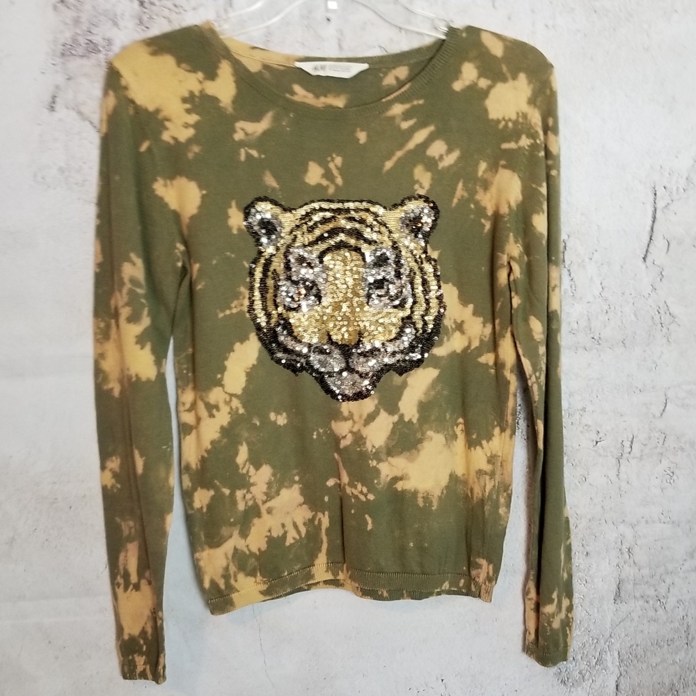 Tiger Bleach Distressed Sweater